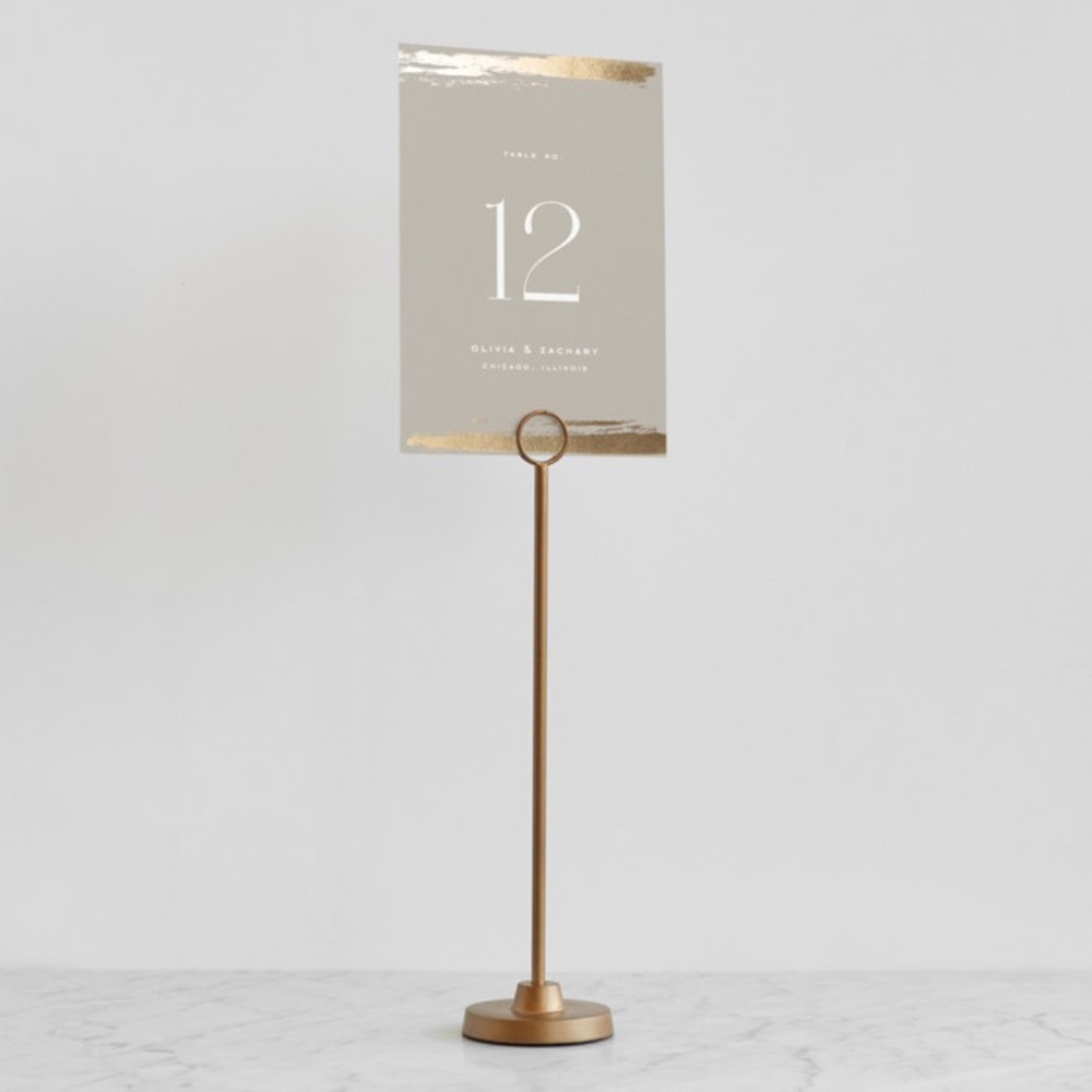 Brass Round Place Card Holders